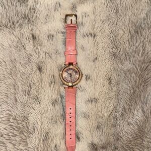 MICHAEL KORS CROC WATCH. Elegant Pink Leather Women's Watch